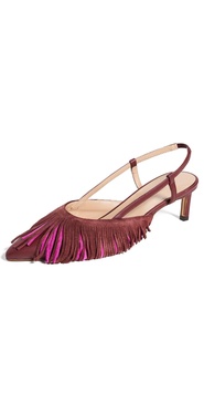 Fringe Kitten Heels