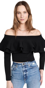 Off Shoulder Knit Top