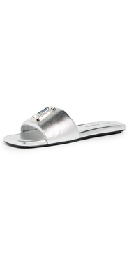 The J Marc metallic slide sandals