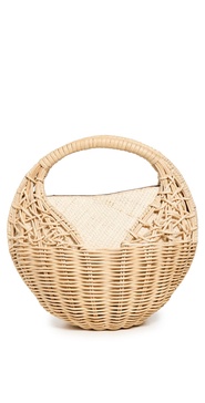 Sea Shell Wicker Bag