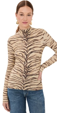 Tiger Fluid Jersey Turtleneck