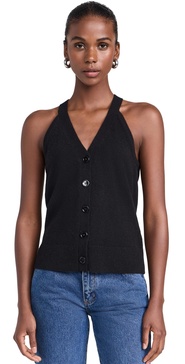 Cashmere V Neck Halter Cardigan