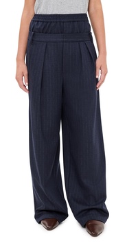 Newton Stripe Double Waist Boxer Trousers