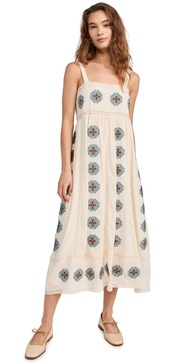 The Roam Dress with Folklore Embroidery