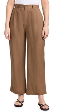 Chloe Pleat Linen Pants