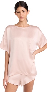 Washable Silk Tee Set