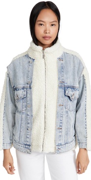 Bear Hug Denim Sherpa Jacket