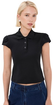 Luxe Pique Shrunken Polo Shirt