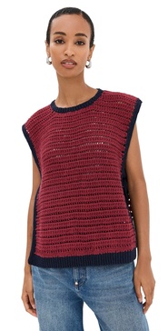 Oona Mulberry Crochet Top