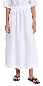 Fine Poplin Double Maxi Skirt