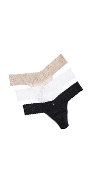 Low Rise Cotton Thong 3 Pack