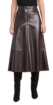 Cassia Faux Leather Skirt