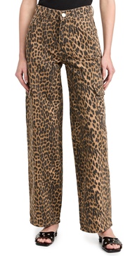 Leopard Cargo Trousers