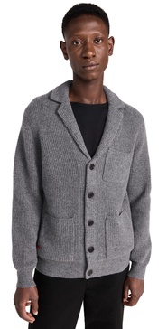 Ribbed Cardigan in Cashmere