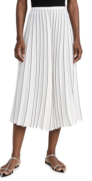 Pleated Miles Skirt in Crepe