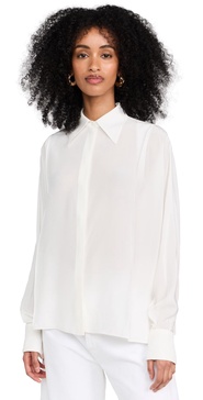 Convertible Pleated Wrap Shirt