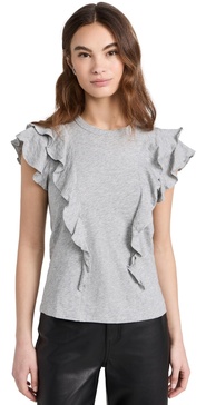 Bea Short Sleeve Ruffle Tee