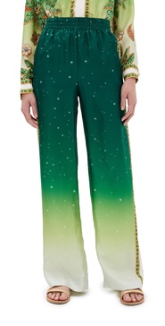 Printed Straight Leg Trousers