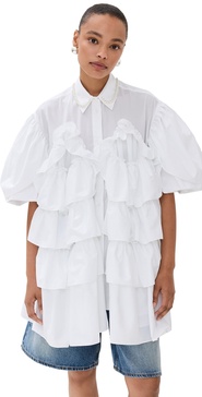 Petal Sleeve Frill Shirt