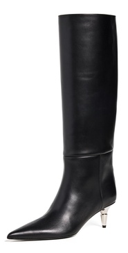 Spike Knee High Boots