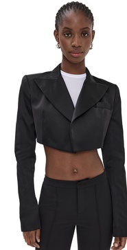 Cropped Tuxedo Jacket