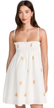 Le Citron Scrunchie Mini Dress