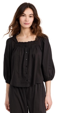 The Eyelet Button Sleep Top