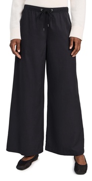 Oversized Matte Poly Wide Leg Pants