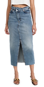 Nila Long Denim Skirt