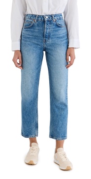 Cynthia High Rise Straight Cropped Jeans