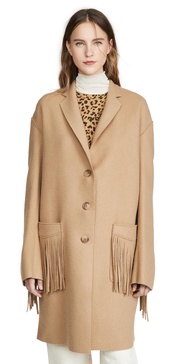 Fringe Raw Cut Coat