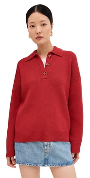 Brooklyn Cotton Polo Sweater