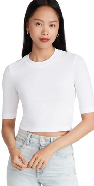 Cropped Sleeve T-Shirt