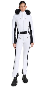 Parry Ski Jumpsuit Faux Border