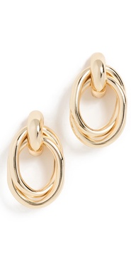 Oval Drop Earrings