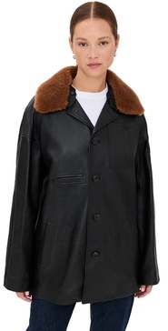 Leather Carcoat