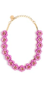 Flower & Crystal Necklace