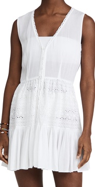 Eyelet Mini Dress