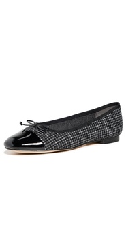 Marley Tweed Toe Cap Ballet Flats