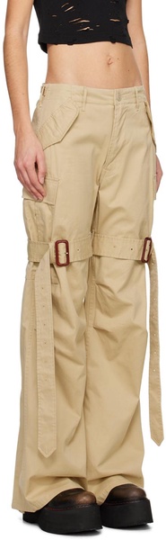 Khaki Trench Cargo Pants