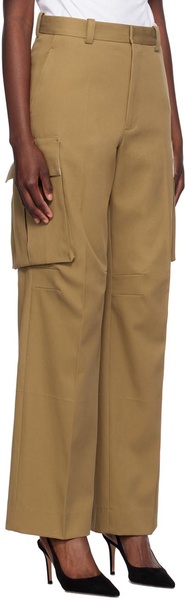 Tan Relaxed Cargo Trousers