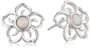 Amazon Essentials Sterling Silver Sky Flower Stud Earrings (previously Amazon Collection)