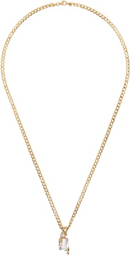 Gold Melt Curb Chain Necklace