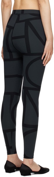 Black Monogram Leggings