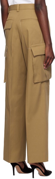 Tan Relaxed Cargo Trousers