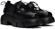 Black Platform Ghillie Brogues