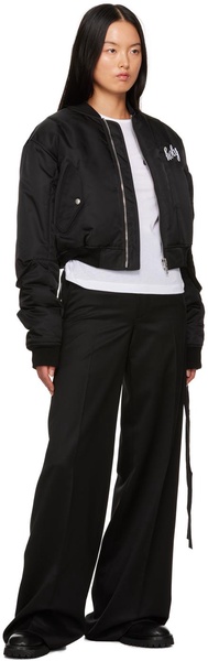 Black Lea Bomber Jacket