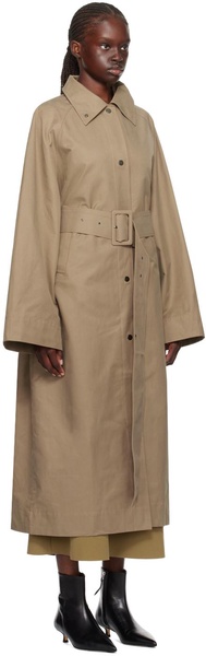 Khaki Mool Trench Coat