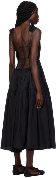 Black Ruth Midi Dress