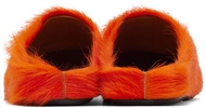 Orange Fussbett Sabot Loafers